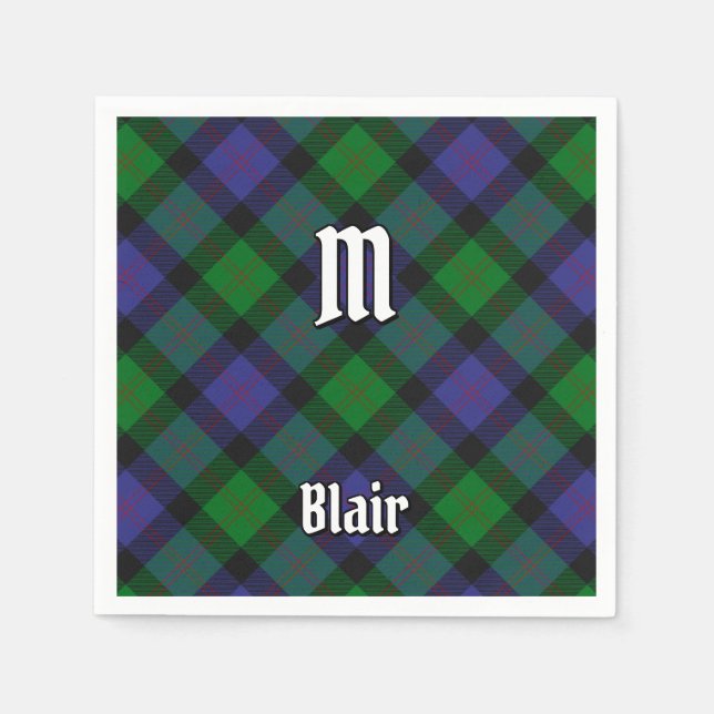 Clan Blair Tartan Napkins (Front)