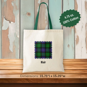 Clan Blair Tartan Tote Bag