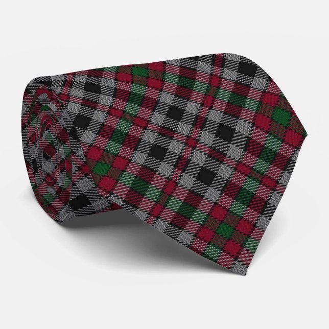 Clan Borthwick Letter B Monogram Tartan Tie (Rolled)