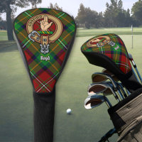 Clan Boyd Crest over Tartan