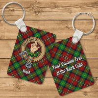 Clan Boyd Crest over Tartan