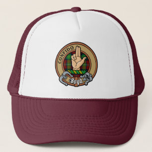 Clan Boyd Crest over Tartan Trucker Hat