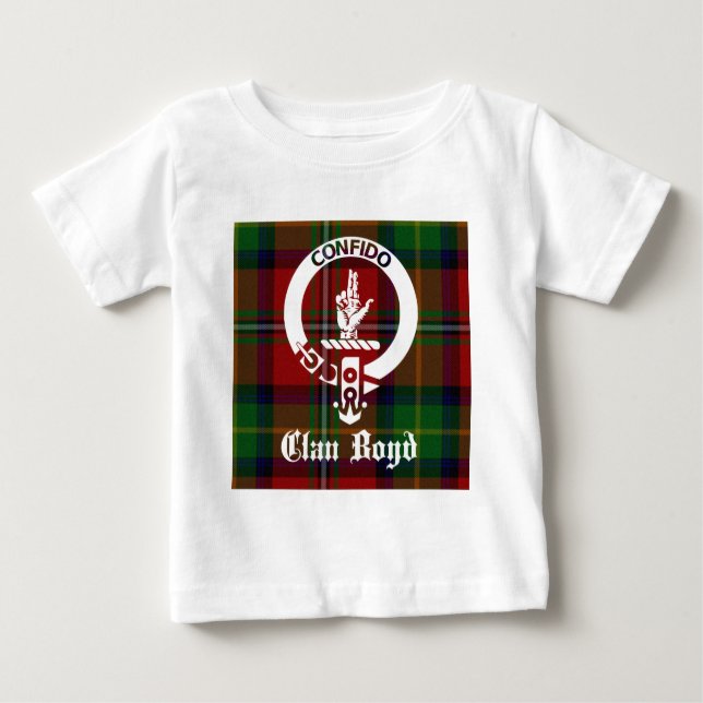 Clan Boyd Crest Tartan Baby T-Shirt (Front)