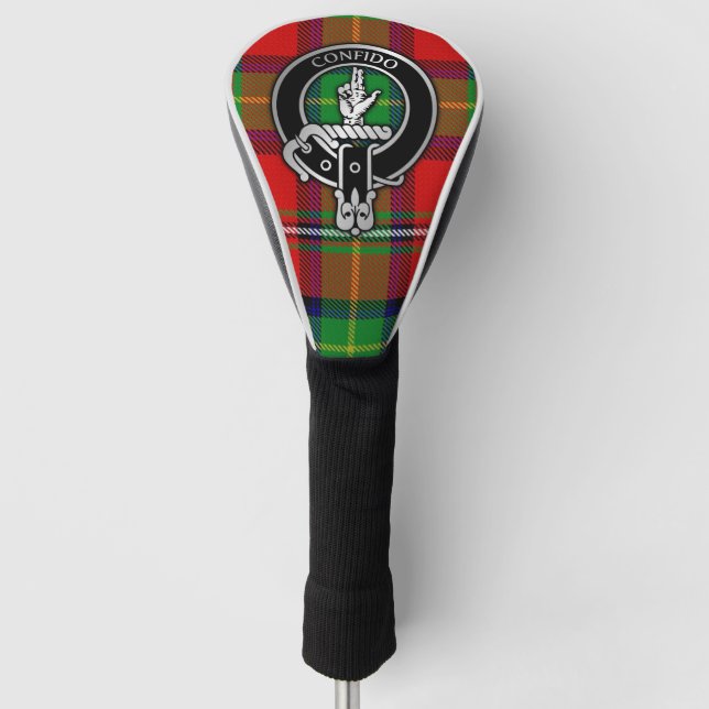 Clan Boyd Crest & Tartan Golf Head Cover (Front)