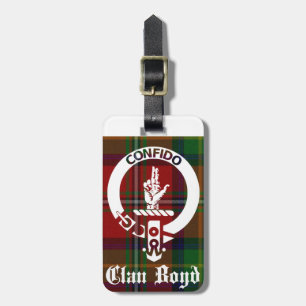 Clan Boyd Crest Tartan Luggage Tag
