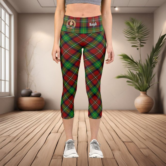 Clan Boyd Tartan Capri Leggings (Creator Uploaded)