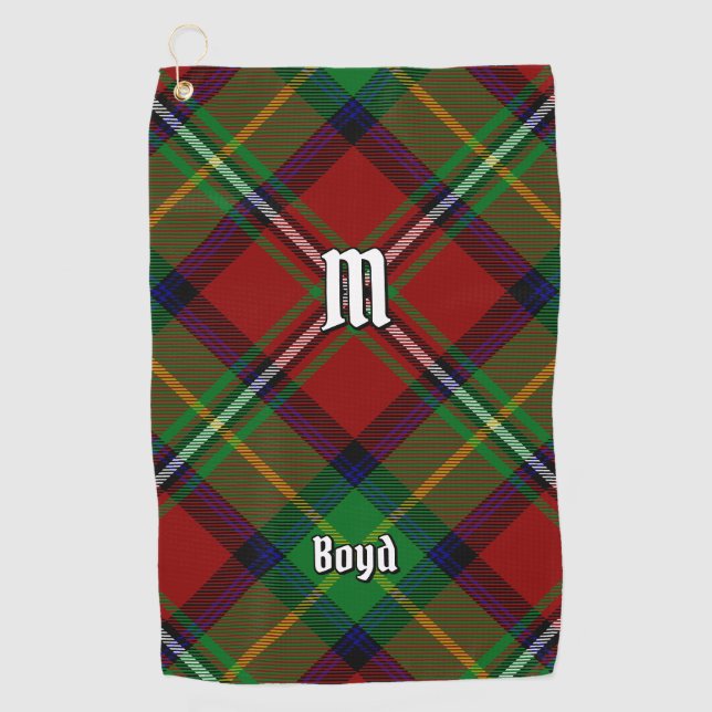 Clan Boyd Tartan Golf Towel (Front)