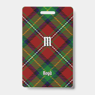 Clan Boyd Tartan ID Badge