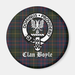 Clan Boyle Crest & Tartan Magnet