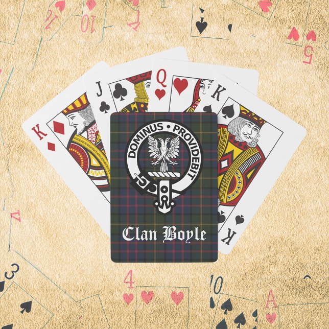 Clan Boyle Crest & Tartan Playing Cards (Creator Uploaded)
