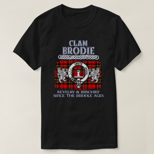 Clan Brodie crest Scottish clans Scottish surname T-Shirt (Design Front)