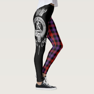 Clan Brown Crest & Tartan Leggings