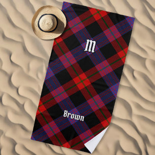 Clan Brown Tartan Beach Towel