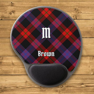 Clan Brown Tartan Gel Mouse Pad