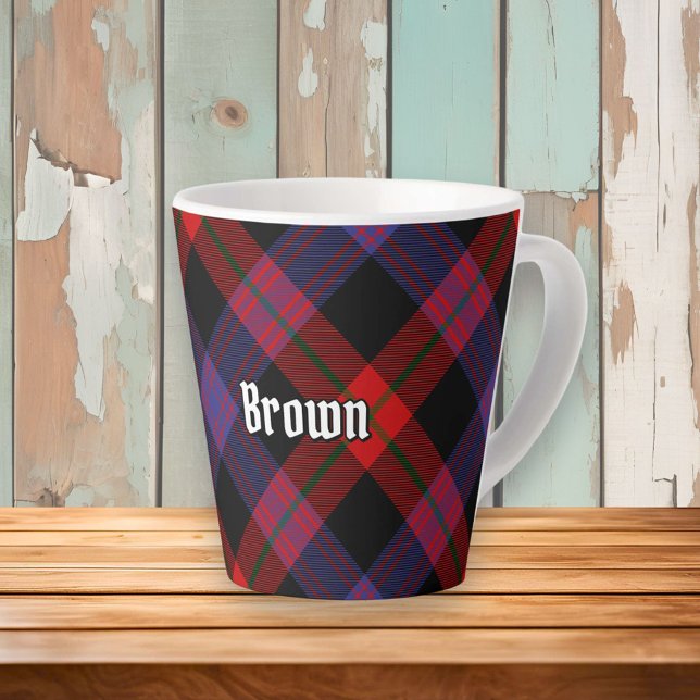 Clan Brown Tartan Latte Mug (Creator Uploaded)