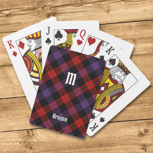 Clan Brown Tartan Playing Cards