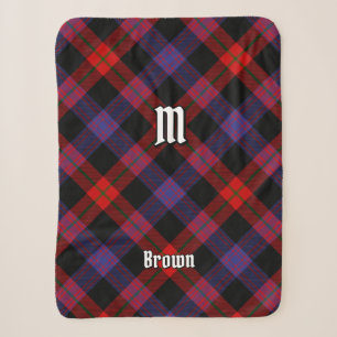 Clan Brown Tartan Sherpa Blanket