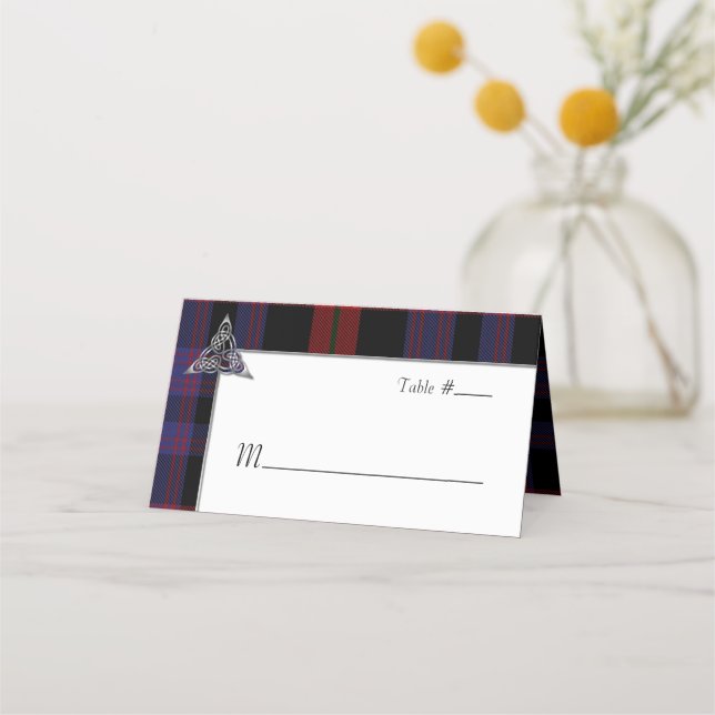 Clan Brown Wedding  Place Card (Front)