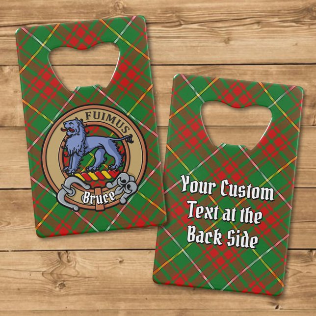 Clan Bruce Crest over Hunting Tartan (Creator Uploaded)