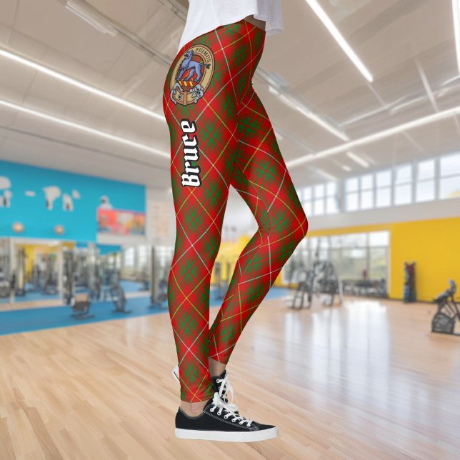 Clan Bruce Crest over Tartan Leggings (Creator Uploaded)