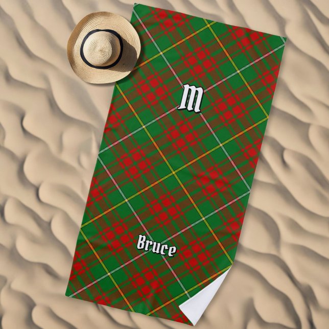 Clan Bruce Hunting Tartan Beach Towel (Creator Uploaded)