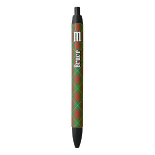 Clan Bruce Hunting Tartan Black Ink Pen