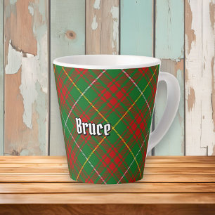 Clan Bruce Hunting Tartan Latte Mug