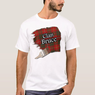 Clan Bruce Scottish Tartan Paint Shirt