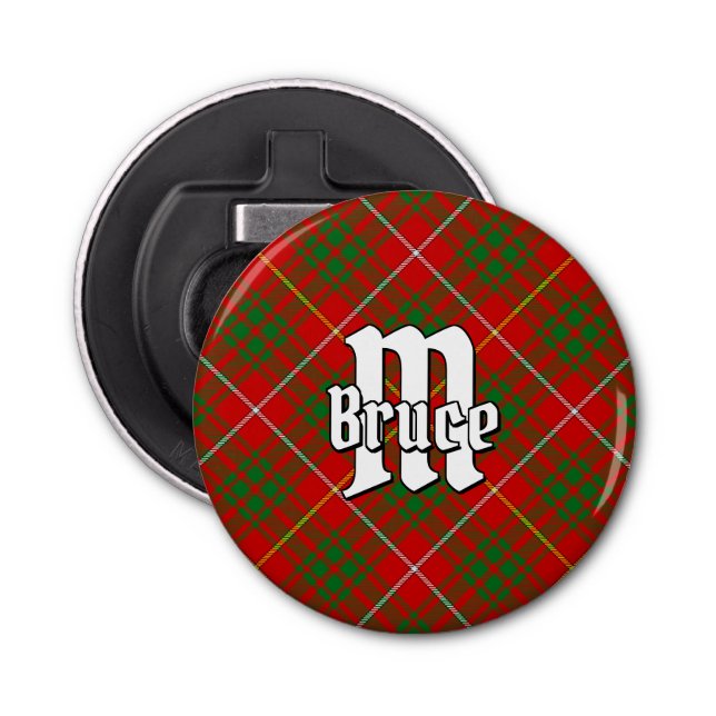 Clan Bruce Tartan Bottle Opener (Front)