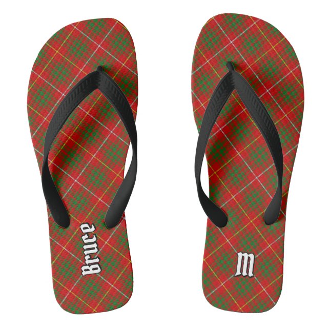 Clan Bruce Tartan Jandals (Footbed)