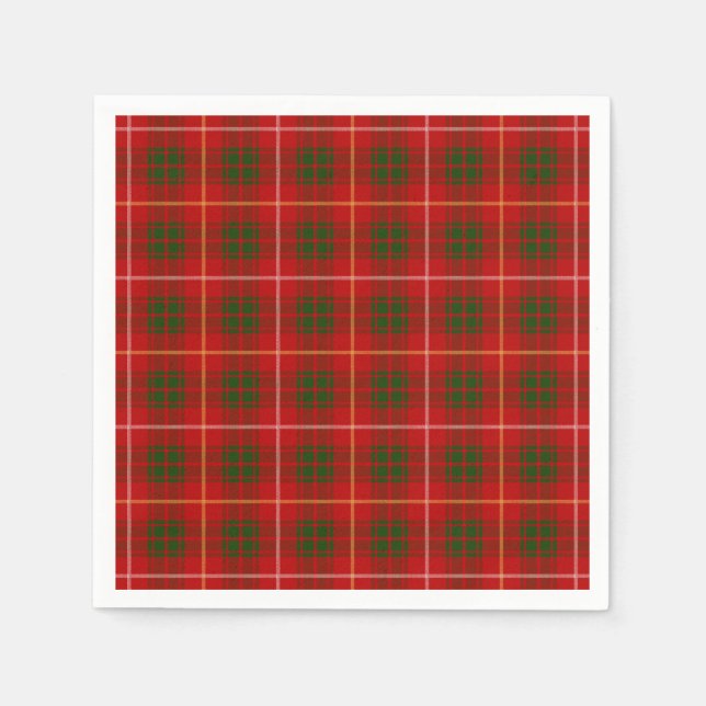 Clan Bruce Tartan Napkin (Front)