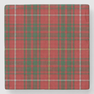 Clan Bruce Tartan Plaid Stone Coaster