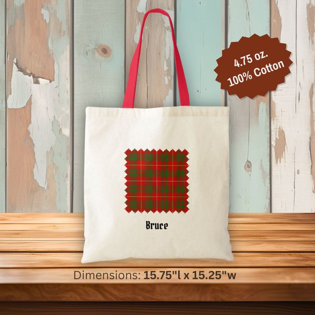 Clan Bruce Tartan Tote Bag (Creator Uploaded)