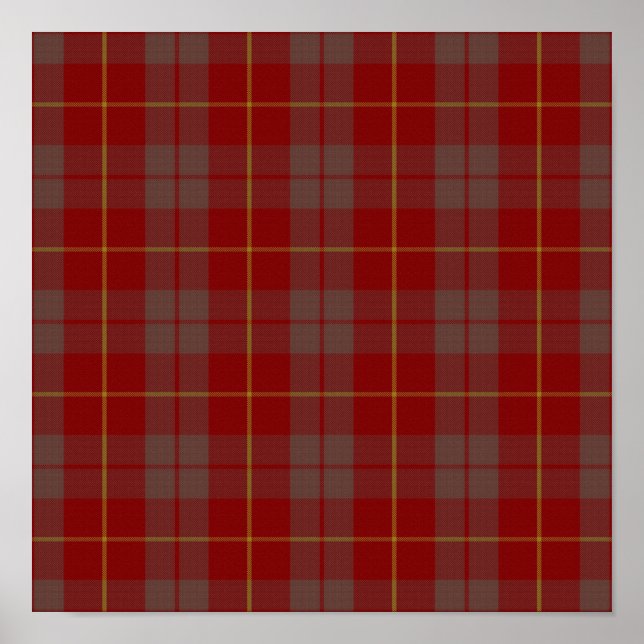 Clan Bryce Tartan - Digital Download Poster (Front)