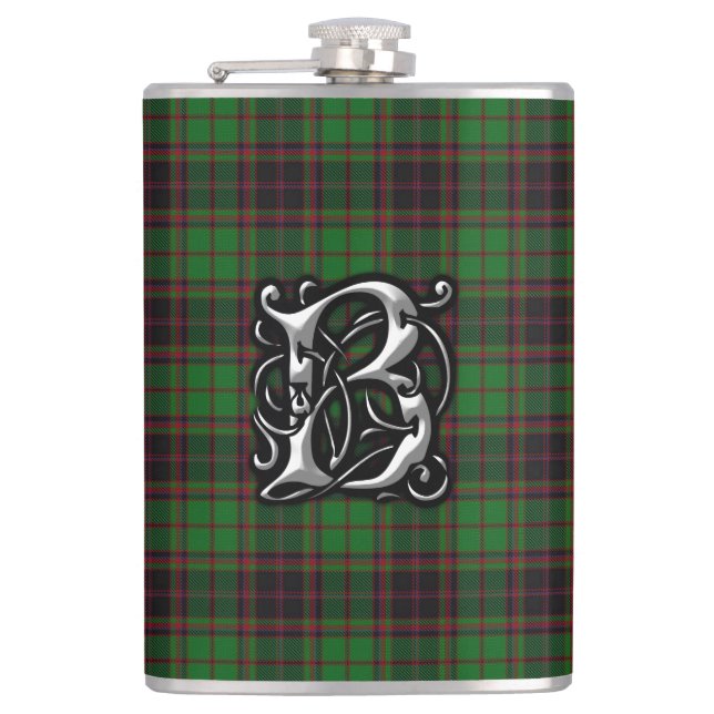 Clan Buchan Tartan Old Scotland Flask (Front)