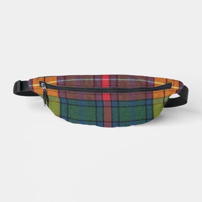 Clan Buchanan Ancient Tartan Plaid Pattern  Bum Bags (Front)