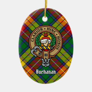 Clan Buchanan Crest Ceramic Tree Decoration