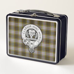 Clan Buchanan Crest & Dress Tartan Metal Lunch Box