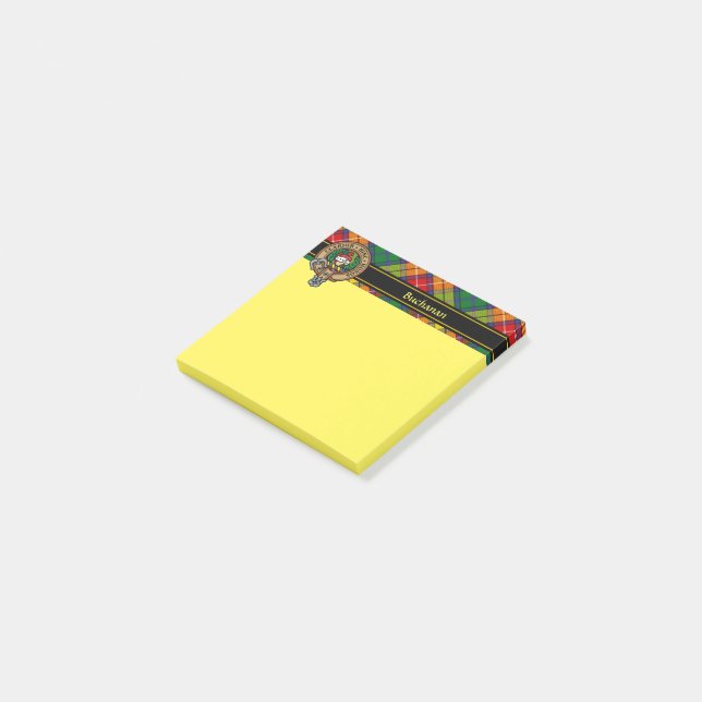 Clan Buchanan Crest Post-it Notes (Angled)