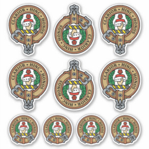 Clan Buchanan Crest Sticker Set