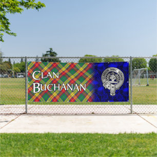Clan Buchanan Crest & Tartan Banner