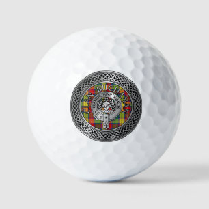 Clan Buchanan Crest & Tartan Knot Golf Balls
