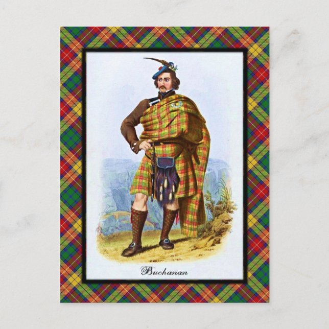 Clan Buchanan Scottish Dreams Postcard (Front)