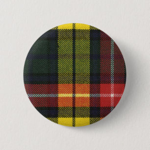 Clan Buchanan Tartan Button
