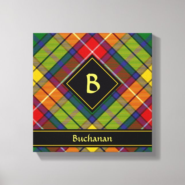 Clan Buchanan Tartan Canvas Print (Front)