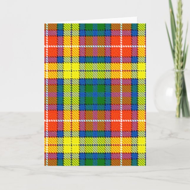 Clan Buchanan Tartan Card (Front)