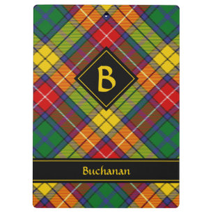 Clan Buchanan Tartan Clipboard
