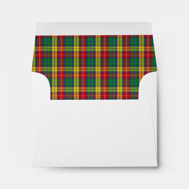 Clan Buchanan Tartan Envelope (Back (Bottom))