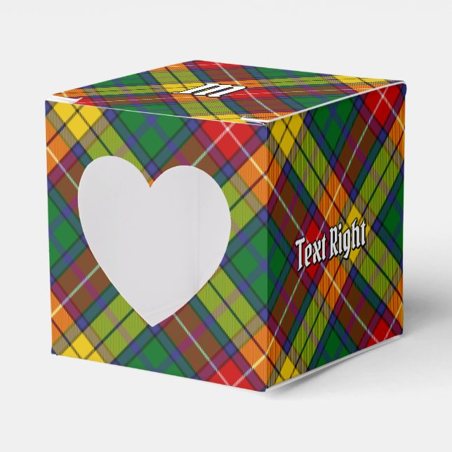 Clan Buchanan Tartan Favour Box (Front Side)