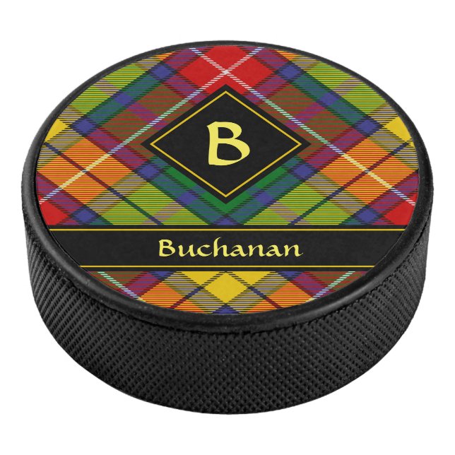 Clan Buchanan Tartan Hockey Puck (3/4)